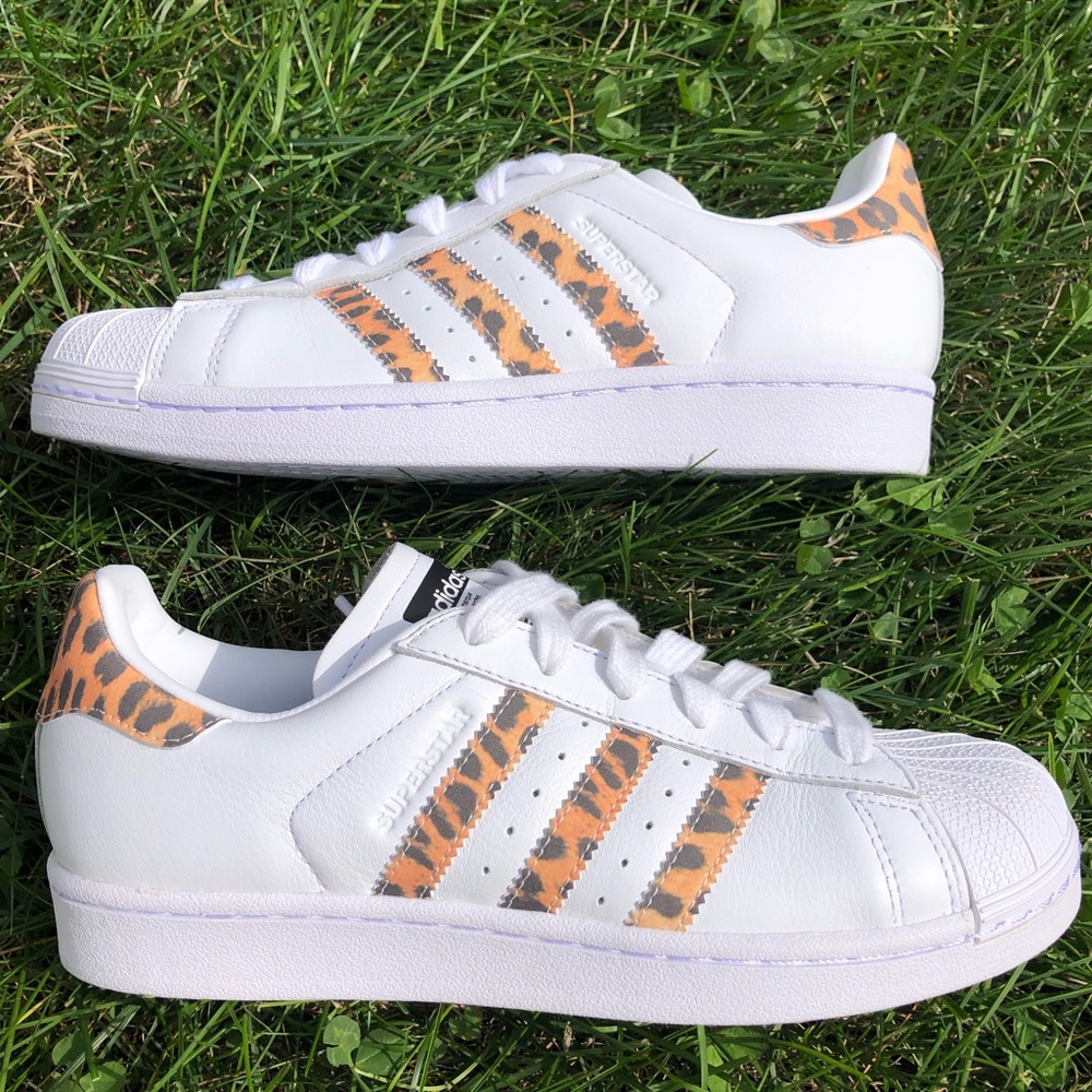 Women’s Adidas Superstar White Leopard (Rare)